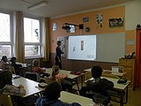 Náslech v hodině s interaktivní výukou