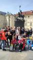Třetí hradní nádvoří před sochou sv. Jiří bojujícího s drakem